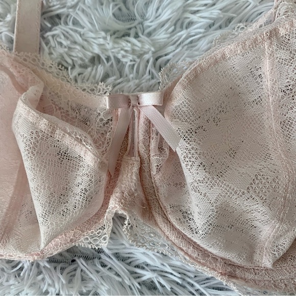 Freya Lingerie Plunge Bra Pastel Pink Unlined Underwire 30I AA1011Pel - Picture 4 of 11